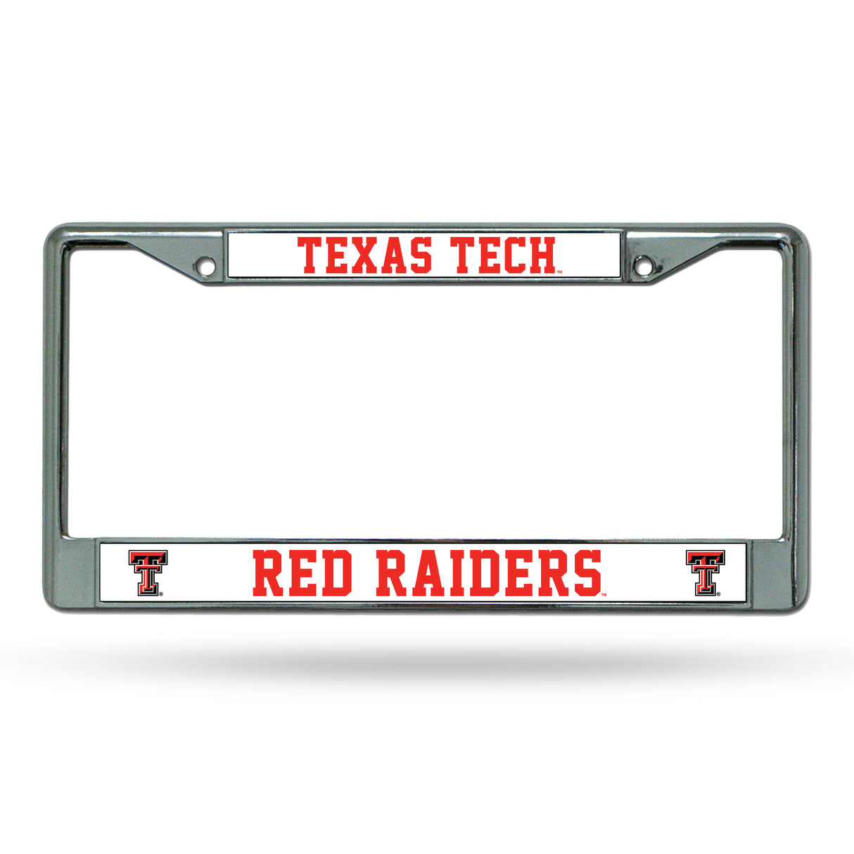 NCAA Texas Tech Red Raiders License Frame Chrome Fan Gear NCAA Texas Tech Red Raiders