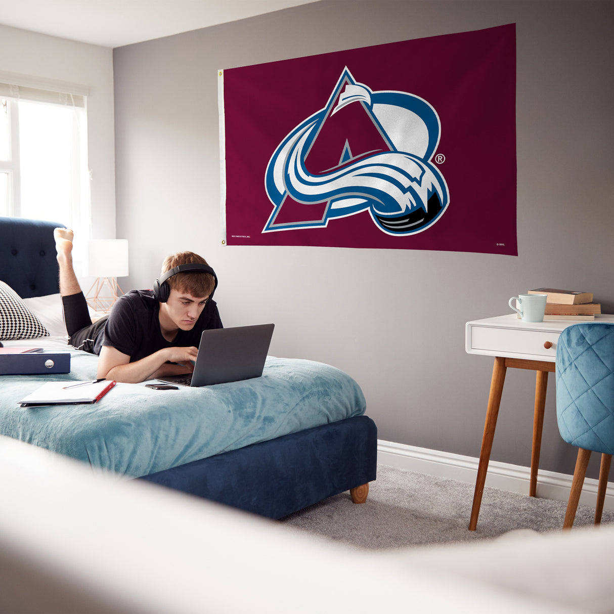 NHL Colorado Avalanche Banner Flag Fan Gear NHL Colorado Avalanche