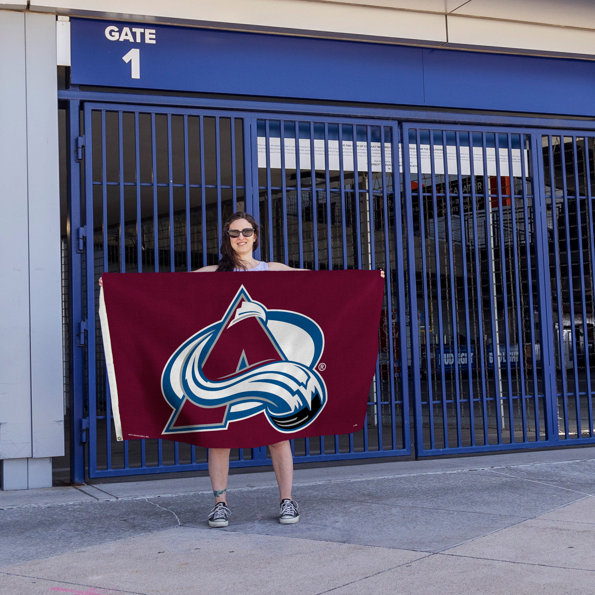 NHL Colorado Avalanche Banner Flag Fan Gear NHL Colorado Avalanche