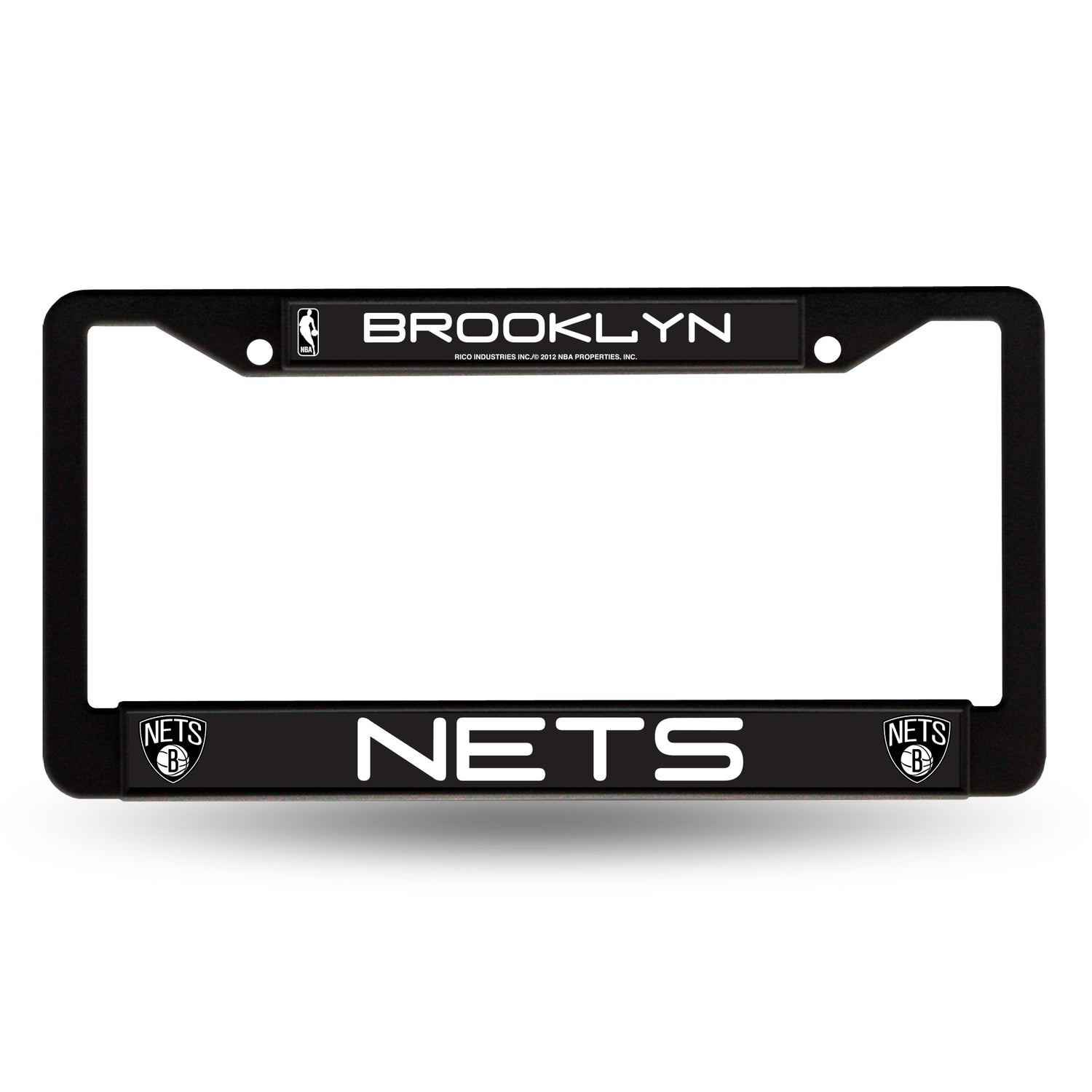 NBA Brooklyn Nets Black Chrome License Plate Frame Fan Gear NBA Brooklyn Nets