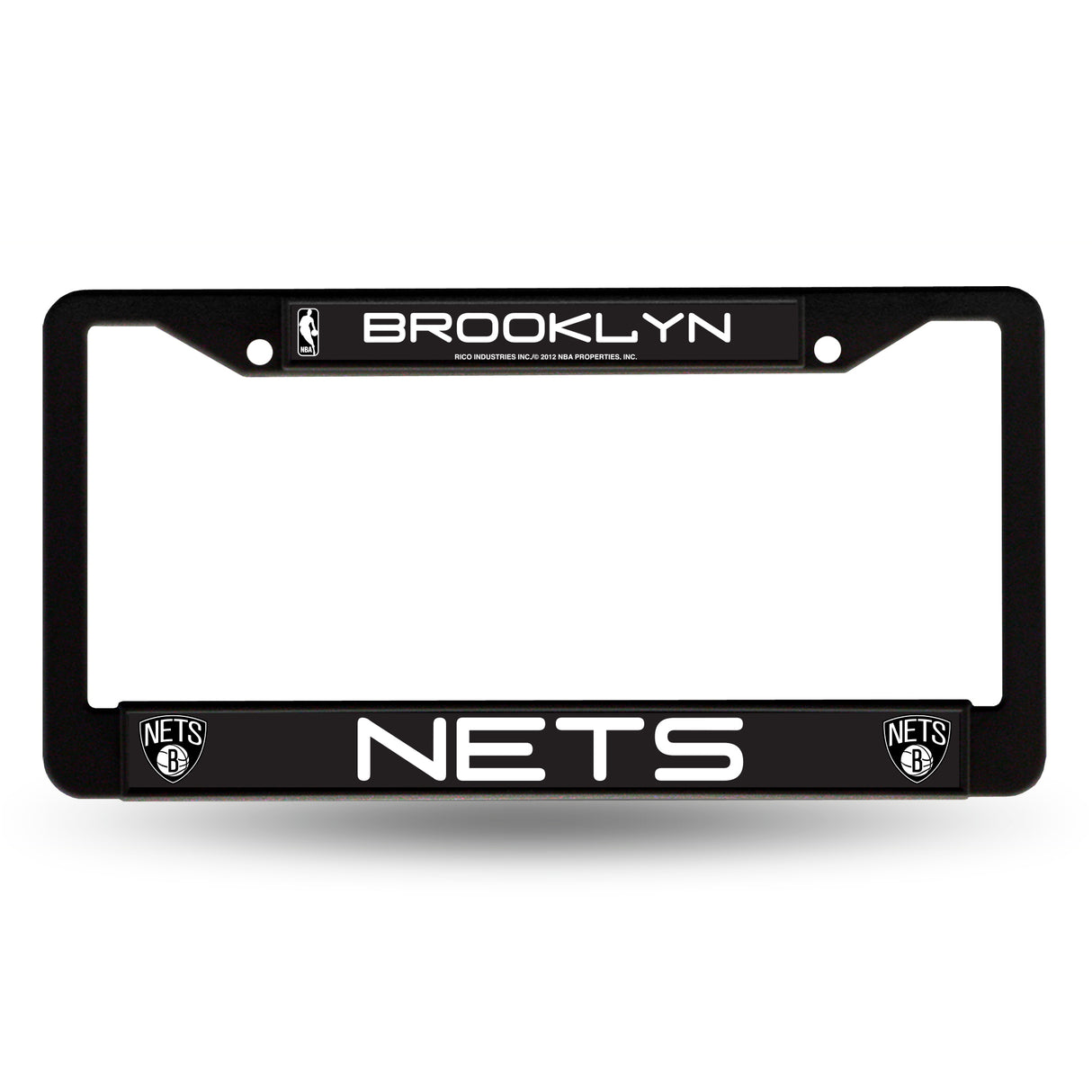 NBA Brooklyn Nets Black Chrome License Plate Frame Fan Gear NBA Brooklyn Nets