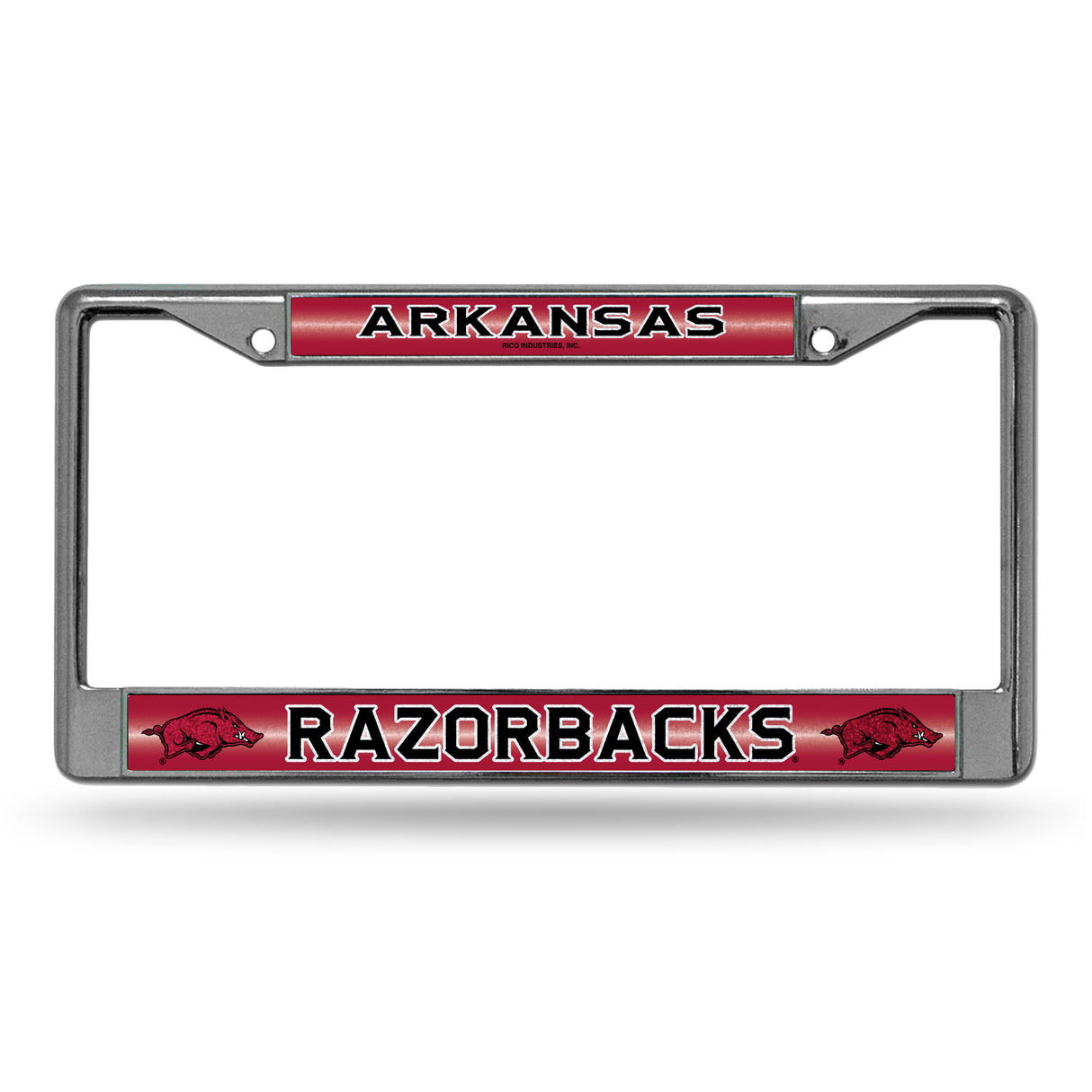 NCAA Arkansas Razorbacks Chrome Glitter License Plate Frame Fan Gear NCAA Arkansas Razorbacks