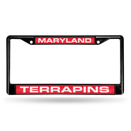 NCAA Maryland Terrapins Laser Cut Chrome License Plate Frame Fan Gear NCAA Maryland Terrapins