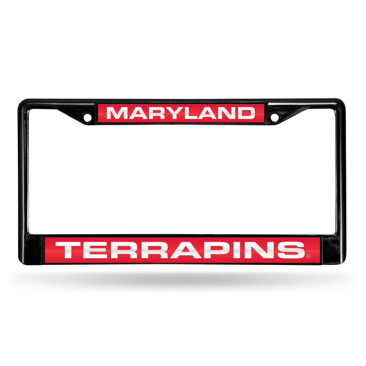 NCAA Maryland Terrapins Laser Cut Chrome License Plate Frame Fan Gear NCAA Maryland Terrapins
