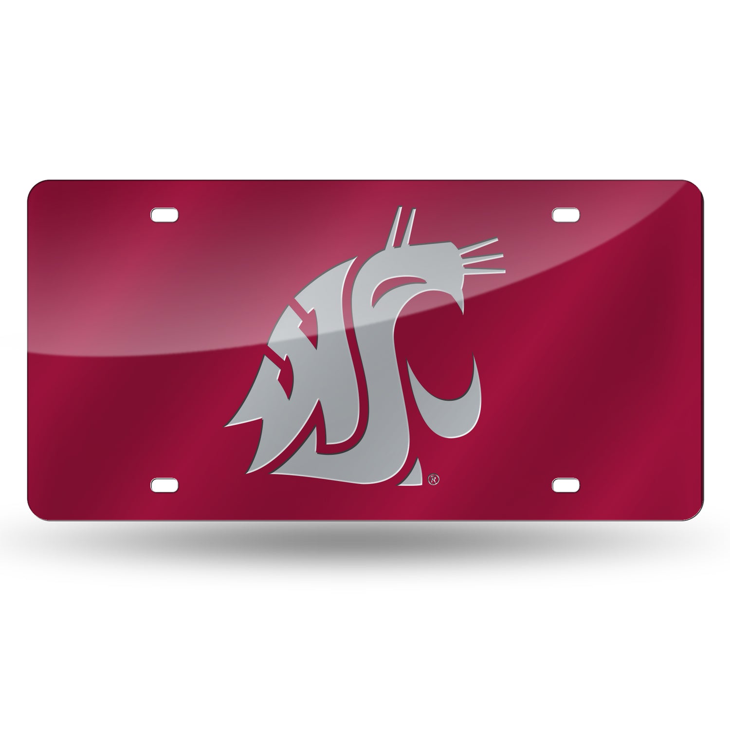 NCAA Washington State Cougars - WSU Laser Cut Automobile Tag Fan Gear NCAA Washington State Cougars