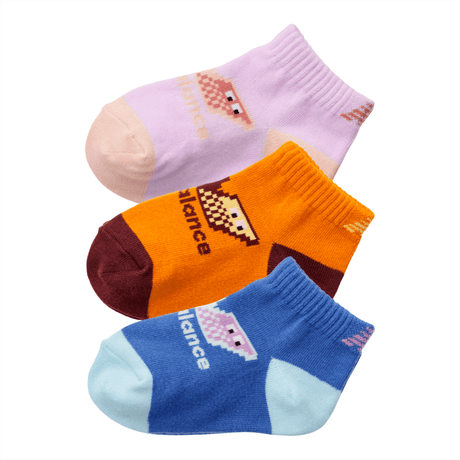 New Balance Youth Relentless Low Cut Socks 3 Pack Unisex Accessories Socks
