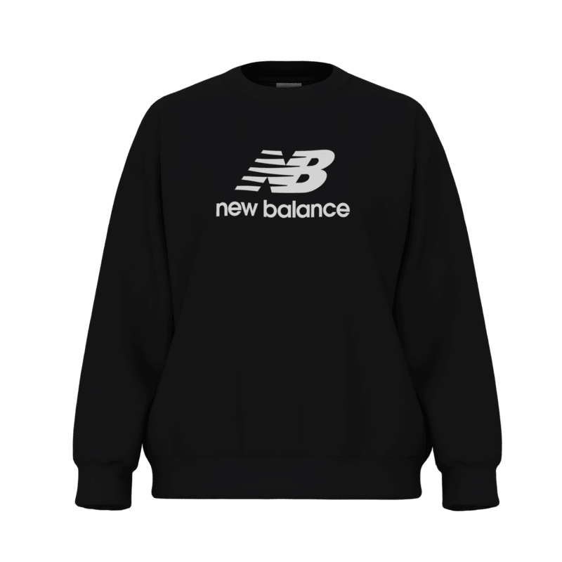 New Balance Women's Sport Essentials French Terry Logo Crew Womens Apparel Sweatshirts & Fleece