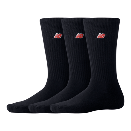 New Balance Patch Logo Crew 3 Pairs Unisex Accessories Socks