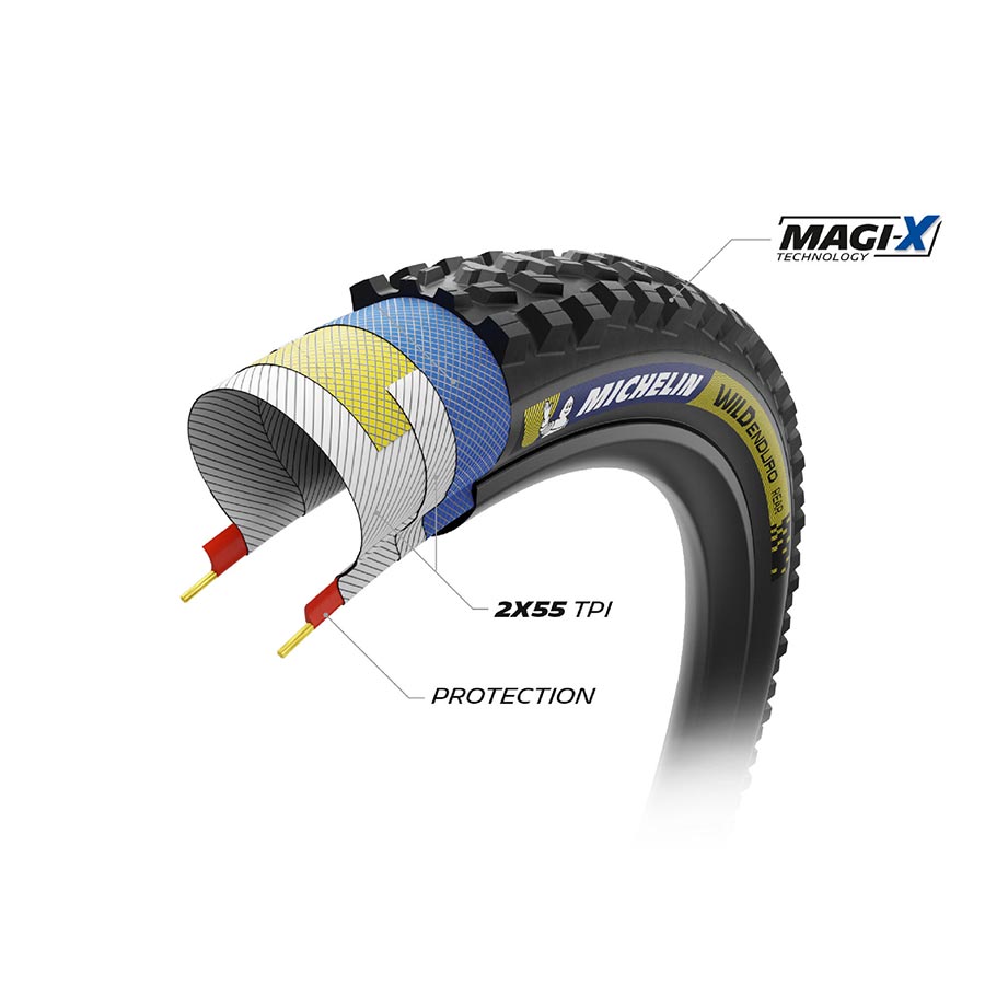Michelin WILD ENDURO REAR RACING LINE Mountain Tire-3