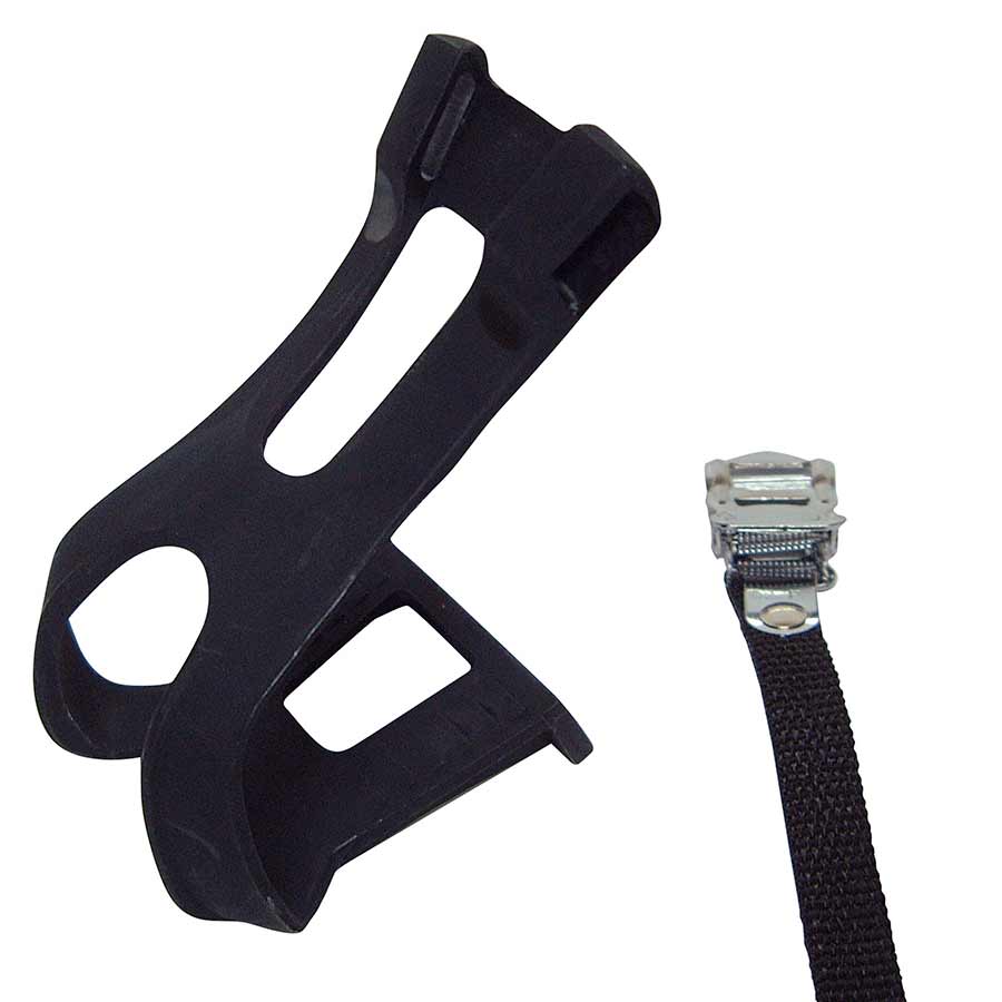 Evo Toe Clips and Straps Pair Bicycle Parts Pedals