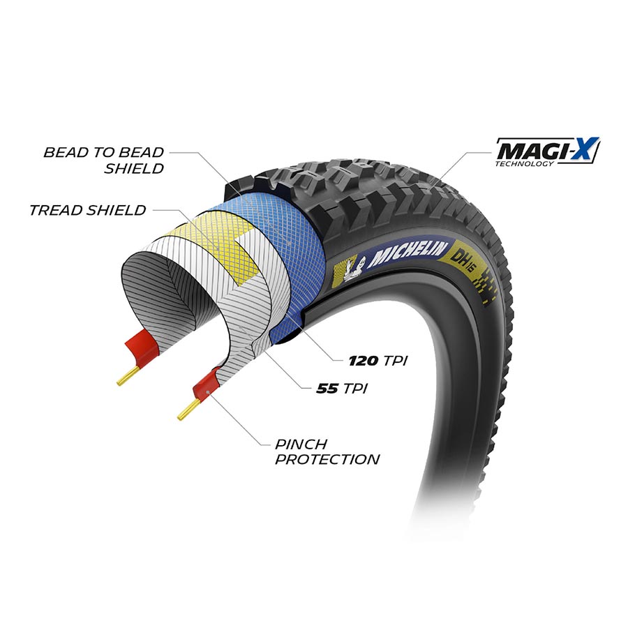 Michelin DH16 DARK Mountain Tire-3