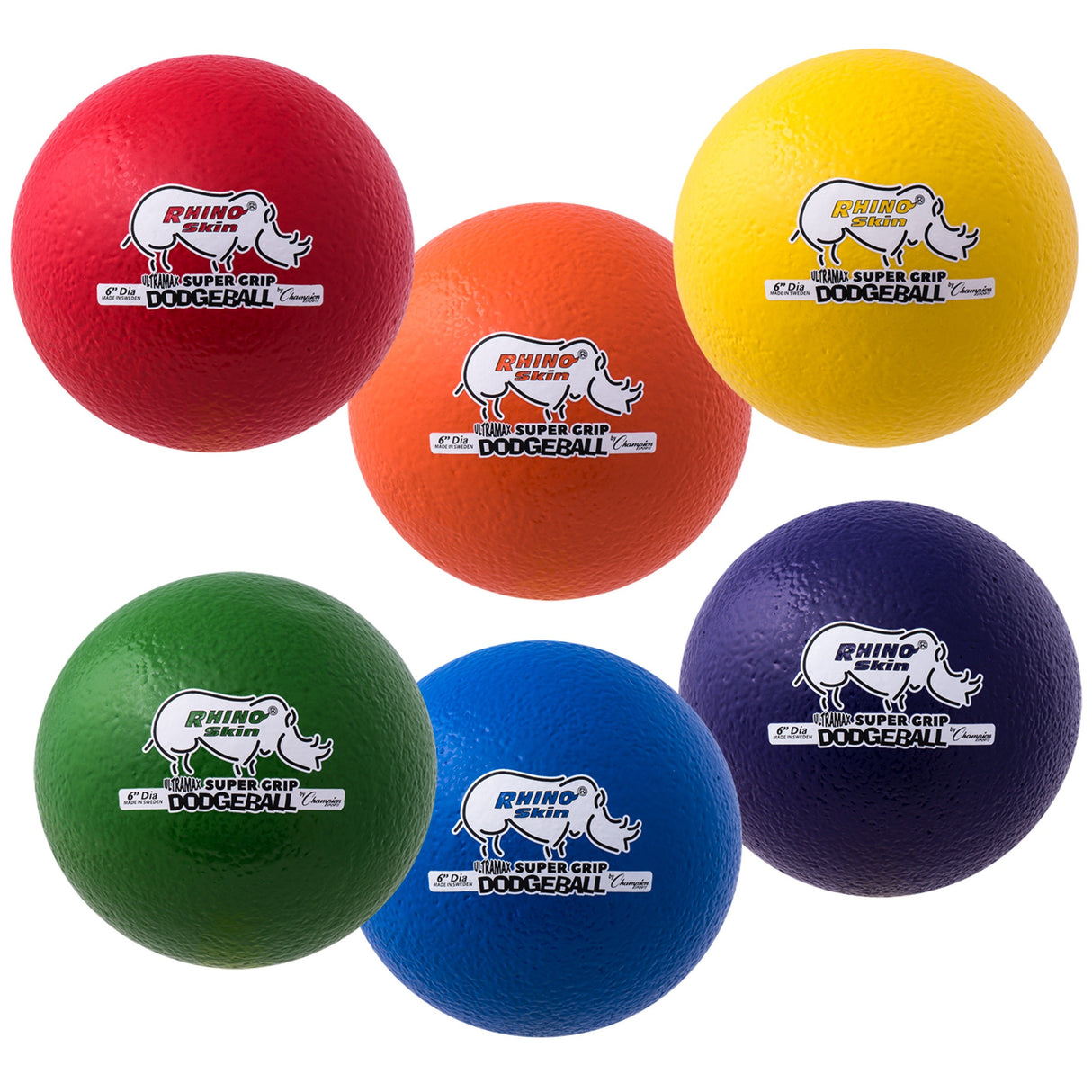 Champion Sports RHINO Skin Ultramax Dodgeballs