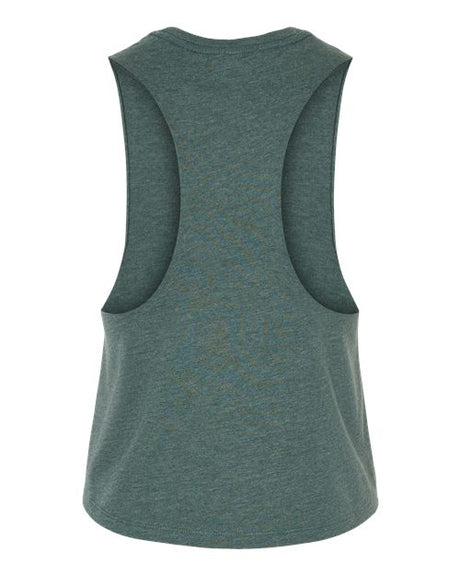 BELLA + CANVAS Women's Racerback Cropped Tank. BC6682 Womens Apparel Shirts & Tops