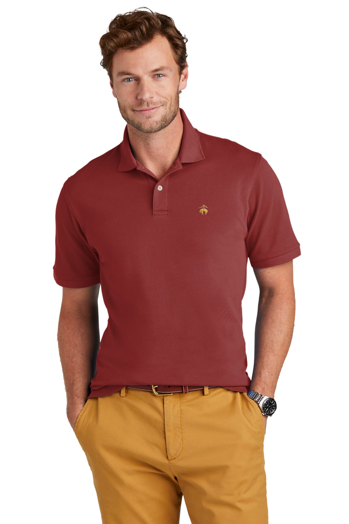 Brooks Brothers Pima Cotton Pique Polo. BB18200 Corporate Apparel Shirts & Tops