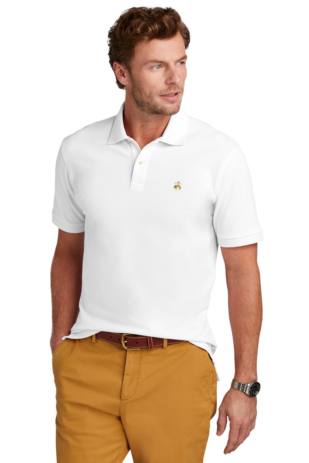 Brooks Brothers Pima Cotton Pique Polo. BB18200 Corporate Apparel Shirts & Tops