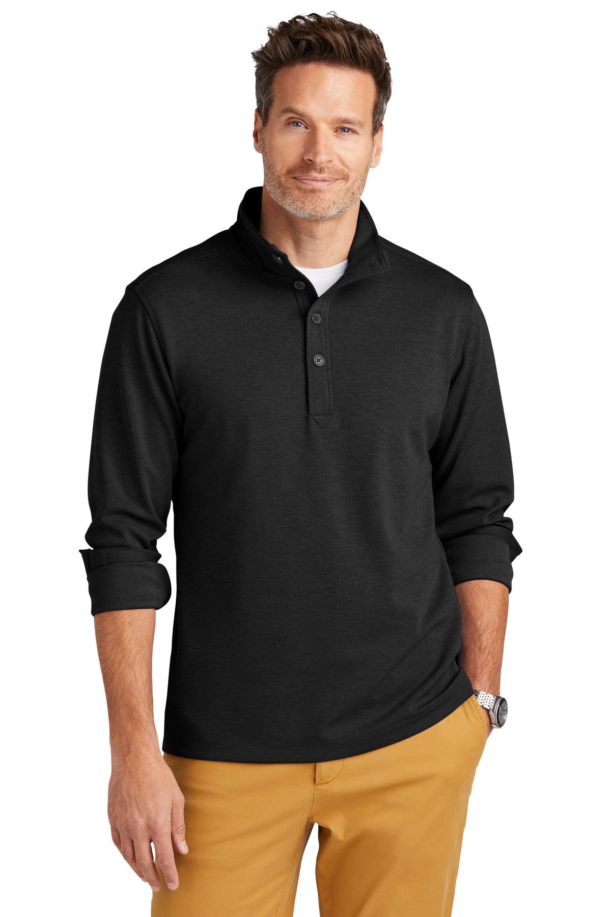 Brooks Brothers Mid-Layer Stretch 1/2-Button. BB18202 Corporate Apparel Shirts & Tops