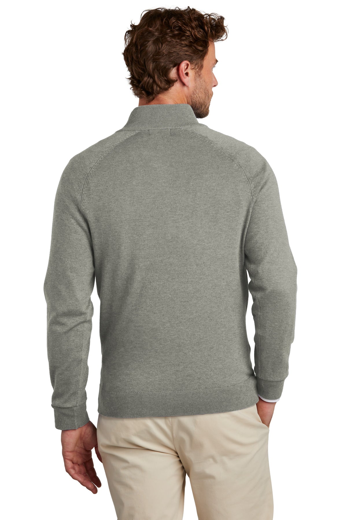 Brooks Brothers Cotton Stretch 1/4-Zip Sweater. BB18402 Corporate Apparel Sweatshirts & Fleece