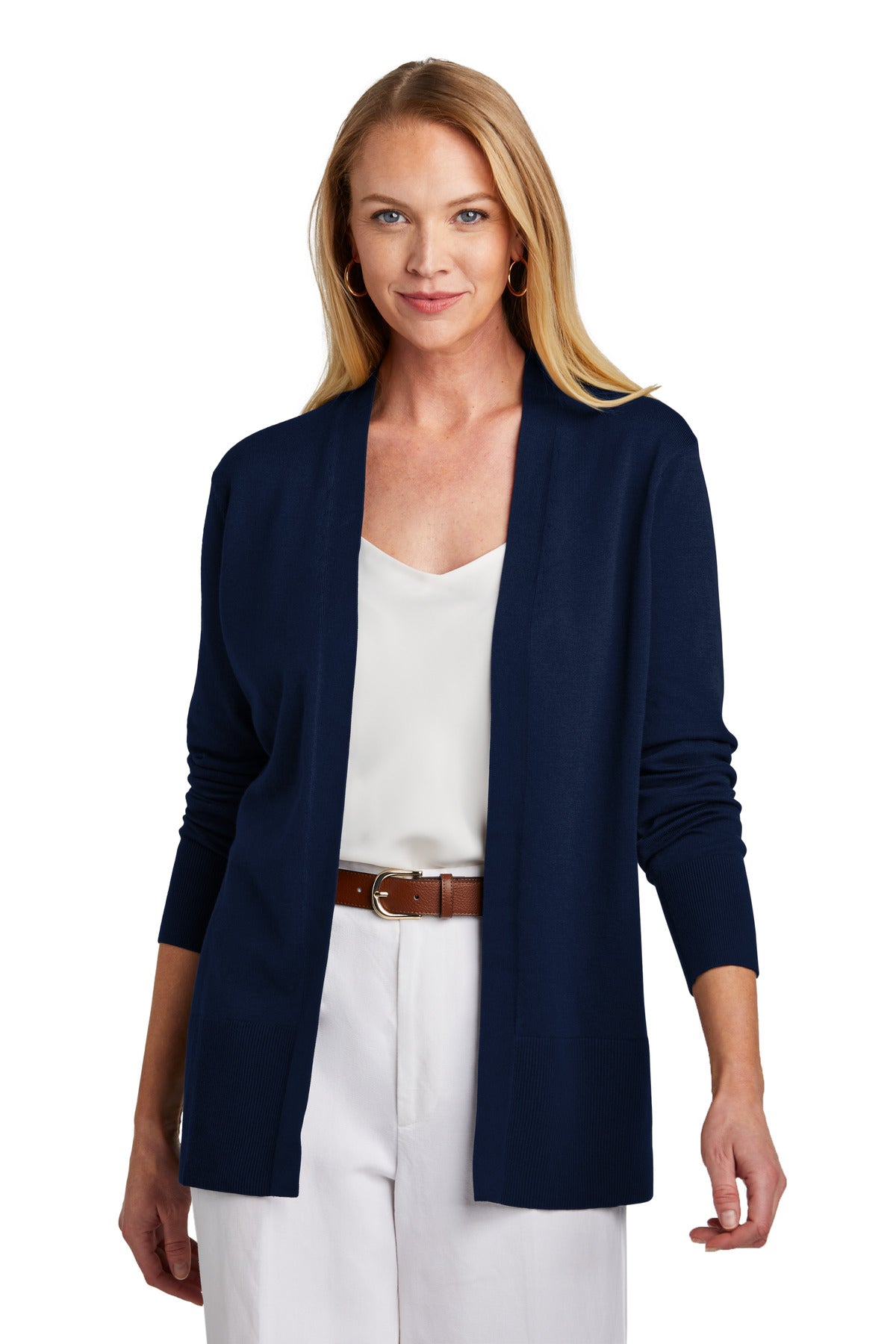 Brooks Brothers Women's Cotton Stretch Long Cardigan Sweater. BB18403 Corporate Apparel Sweatshirts & Fleece