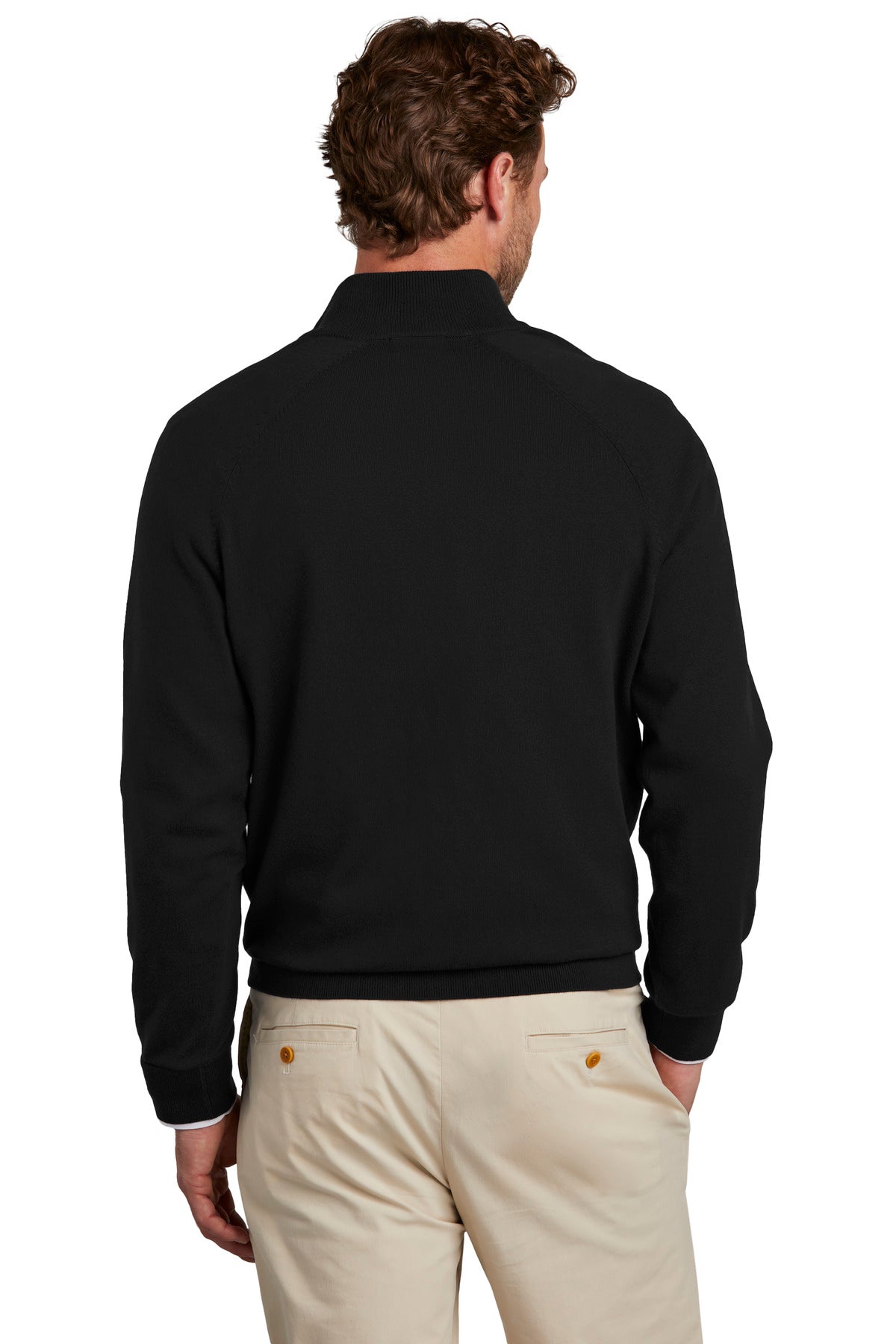 Brooks Brothers Cotton Stretch 1/4-Zip Sweater. BB18402 Corporate Apparel Sweatshirts & Fleece