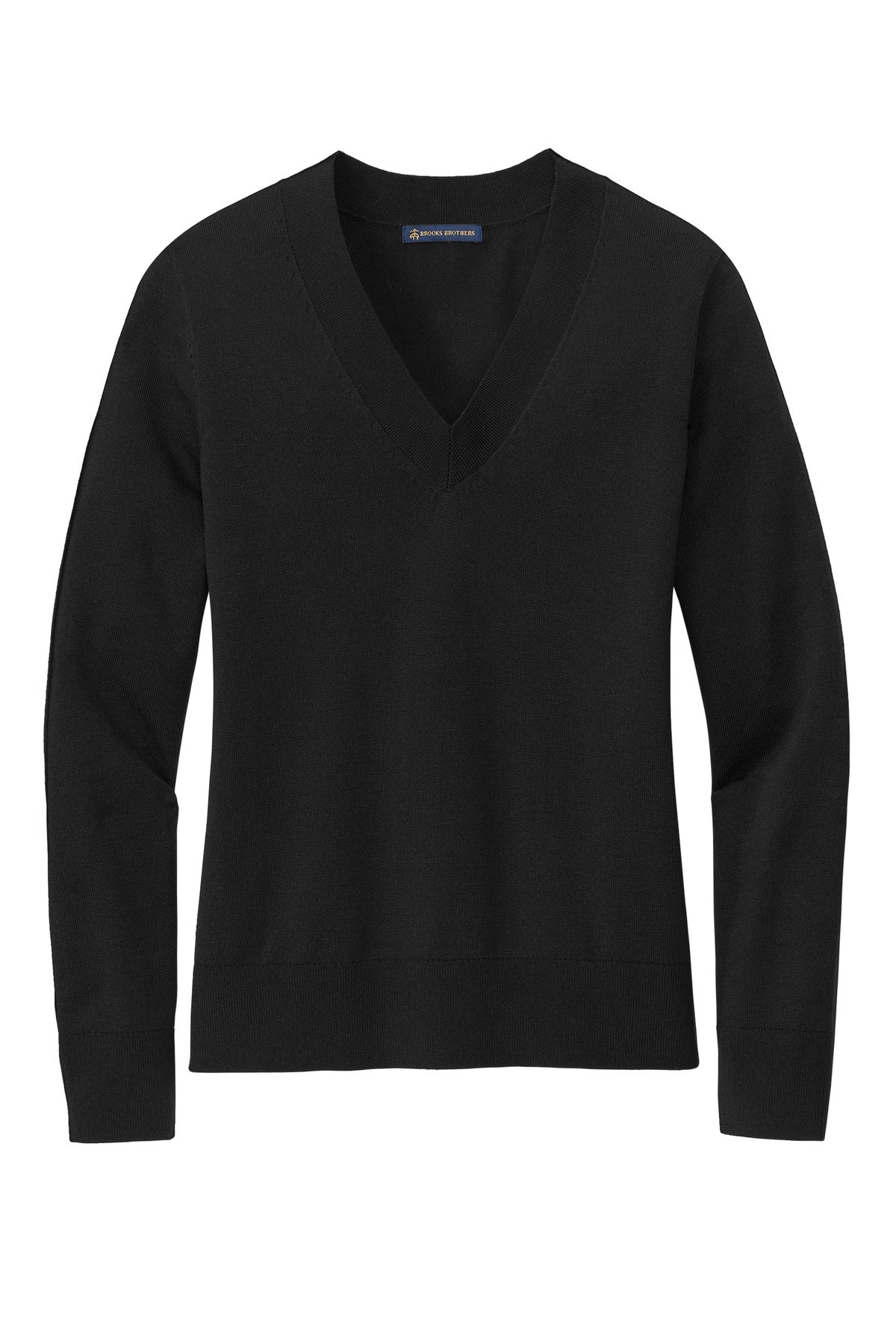 Brooks Brothers Women's Cotton Stretch V-Neck Sweater. BB18401 Corporate Apparel Sweatshirts & Fleece