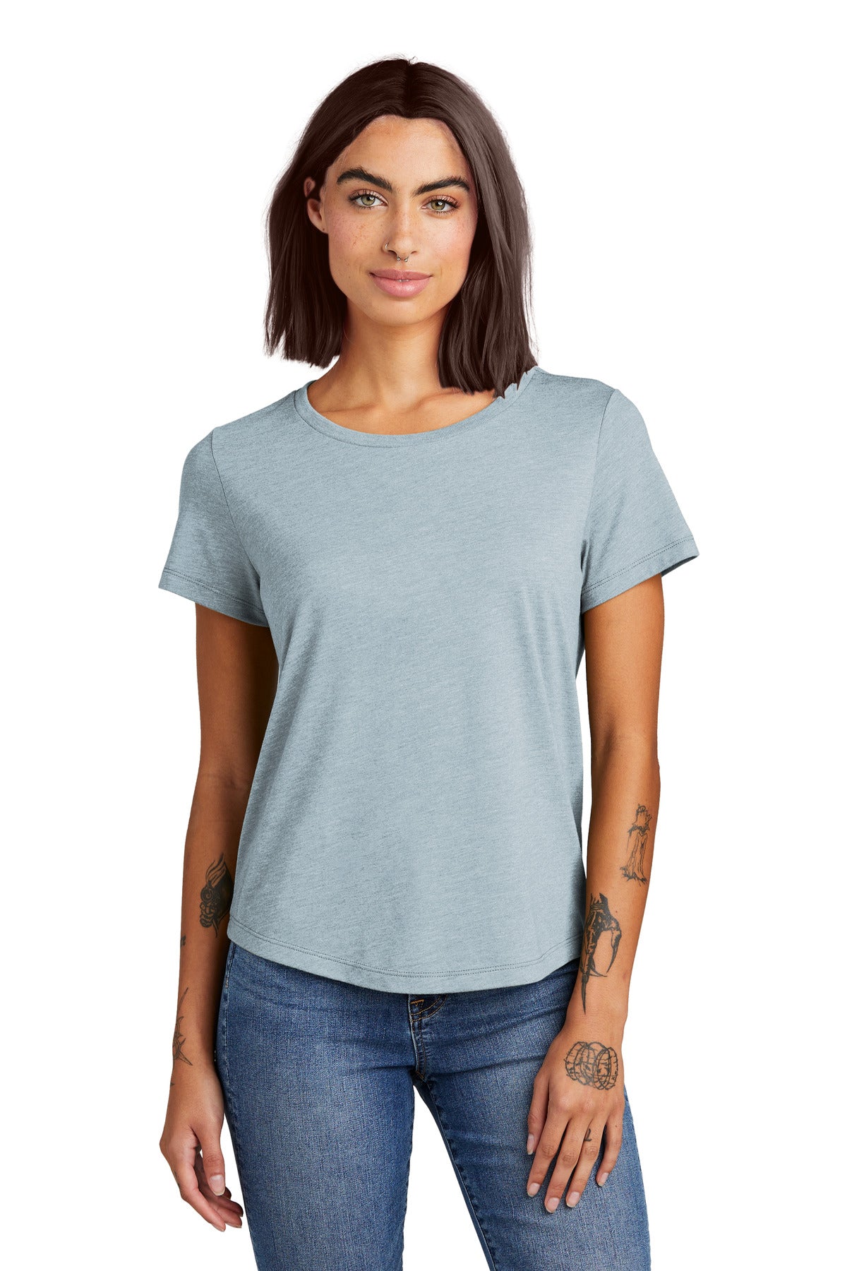 AllMade Women's Relaxed Tri-Blend Scoop Neck Tee AL2015