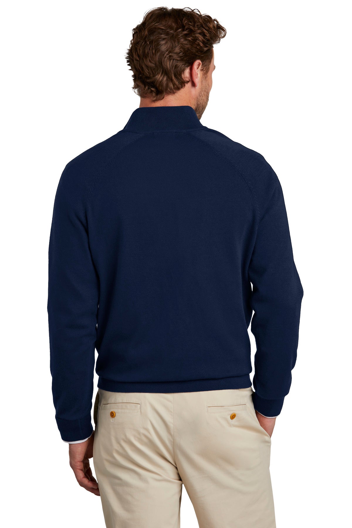 Brooks Brothers Cotton Stretch 1/4-Zip Sweater. BB18402 Corporate Apparel Sweatshirts & Fleece