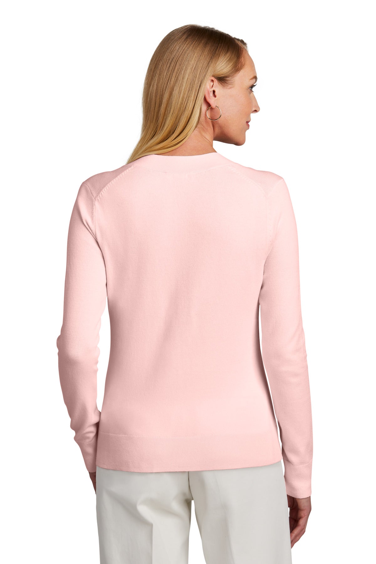 Brooks Brothers Women's Cotton Stretch V-Neck Sweater. BB18401 Corporate Apparel Sweatshirts & Fleece