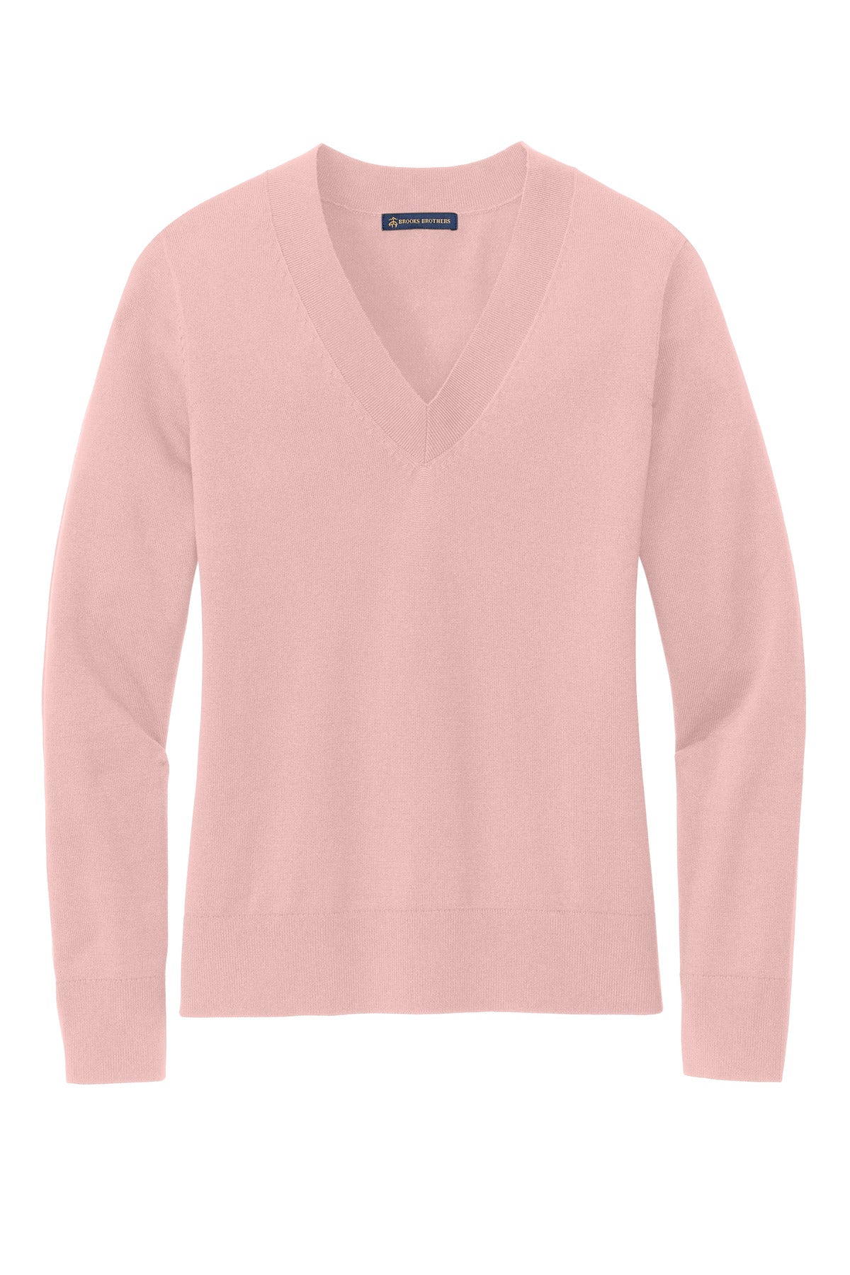Brooks Brothers Women's Cotton Stretch V-Neck Sweater. BB18401 Corporate Apparel Sweatshirts & Fleece