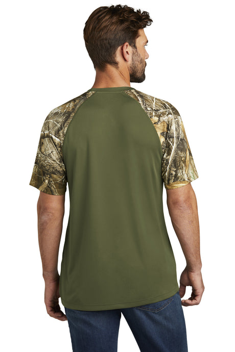 Russell Outdoors Realtree Colorblock Performance Tee. RU151 Corporate Apparel Shirts & Tops