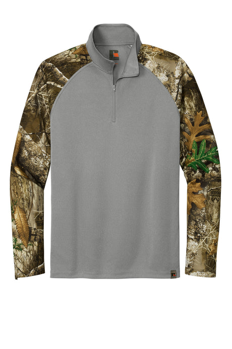 Russell Outdoors Realtree Colorblock Performance 1/4-Zip. RU152 Corporate Apparel Shirts & Tops