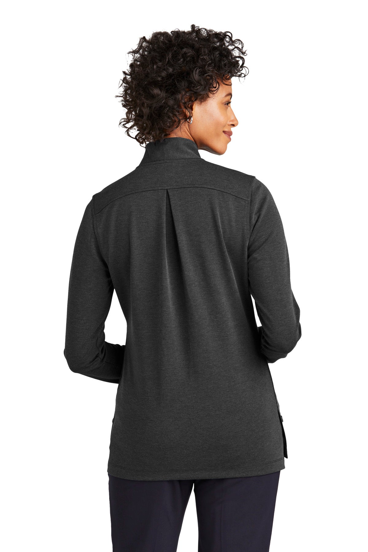 Brooks Brothers Women's Mid-Layer Stretch 1/2-Button. BB18203 Corporate Apparel Shirts & Tops