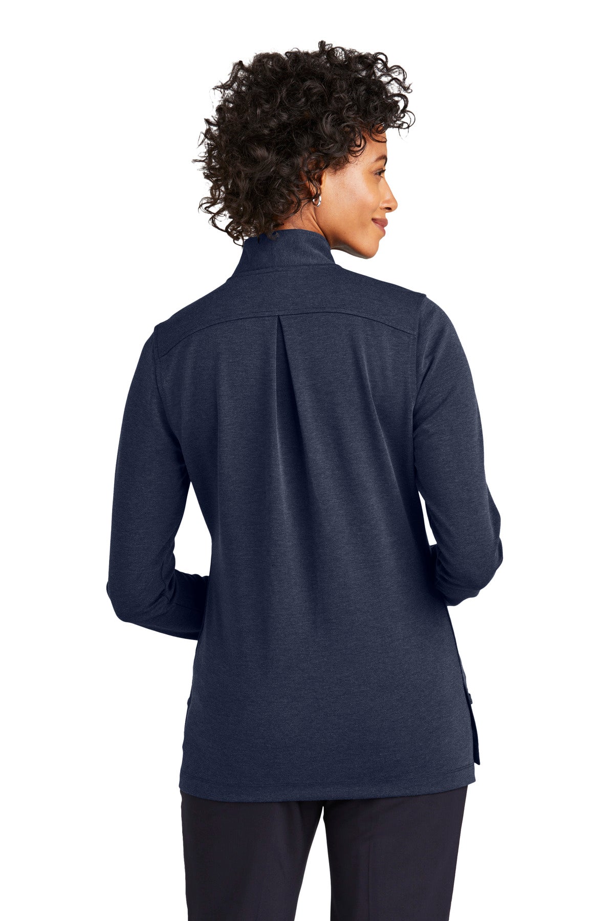 Brooks Brothers Women's Mid-Layer Stretch 1/2-Button. BB18203 Corporate Apparel Shirts & Tops