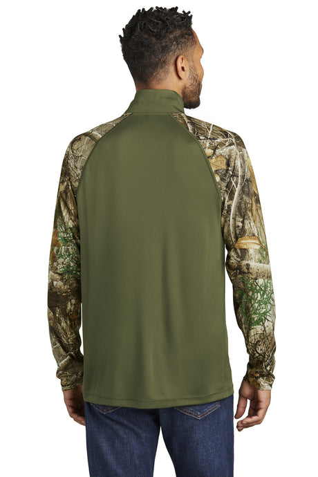 Russell Outdoors Realtree Colorblock Performance 1/4-Zip. RU152 Corporate Apparel Shirts & Tops