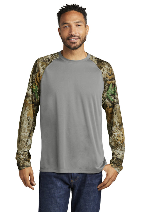 Russell Outdoors Realtree Colorblock Performance Long Sleeve Tee. RU151LS Corporate Apparel Sweatshirts & Fleece