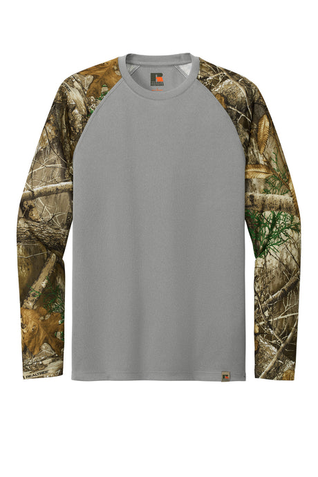 Russell Outdoors Realtree Colorblock Performance Long Sleeve Tee. RU151LS Corporate Apparel Sweatshirts & Fleece