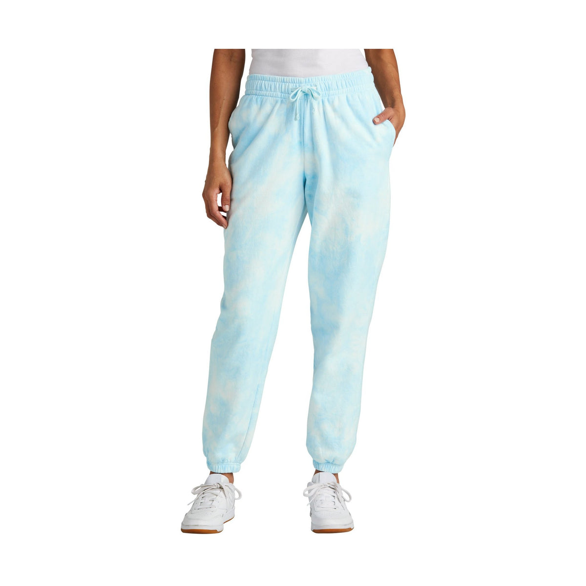 Port & Co Women's Beach Wash Cloud Tie-Dye Sweatpant LPC140P