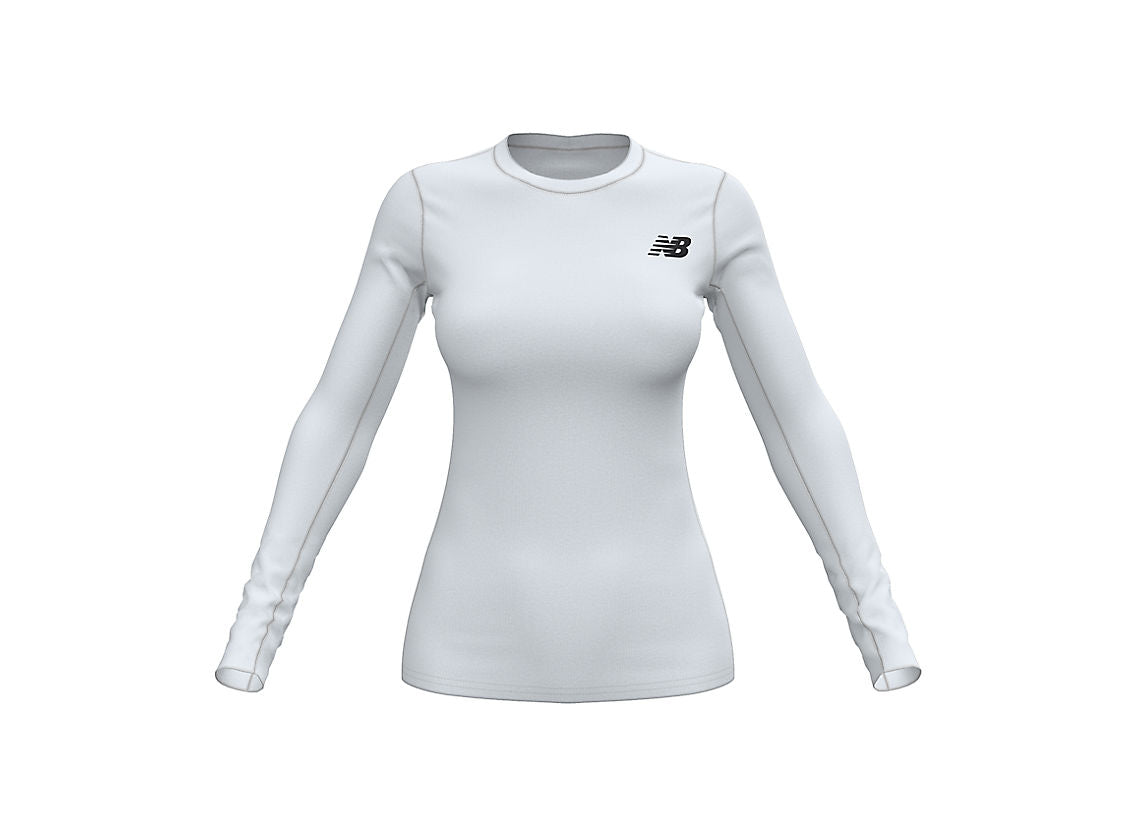 New Balance Women's Cold Comp Long Sleeve Crew Womens Apparel Shirts & Tops