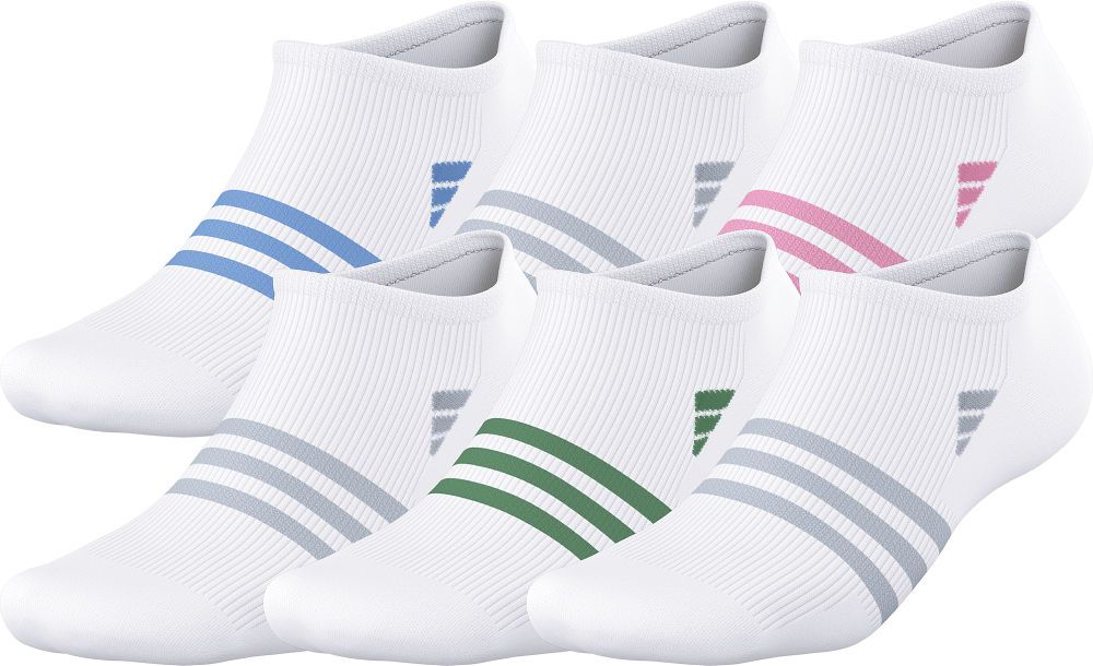 adidas Women's Superlite 3.0 No Show Socks 6-pairs Unisex Accessories Socks