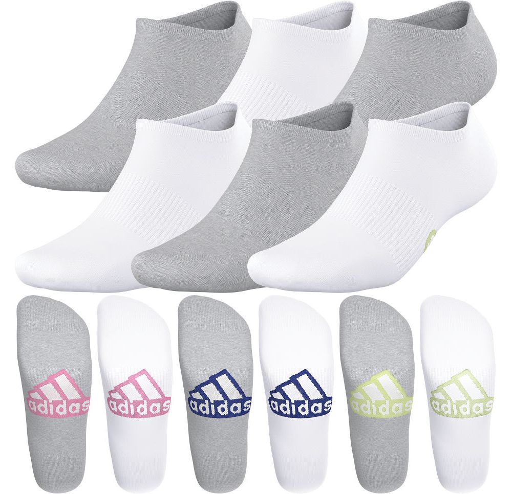adidas Women's Superlite Classic No Show Sock 6-Pack Unisex Accessories Socks