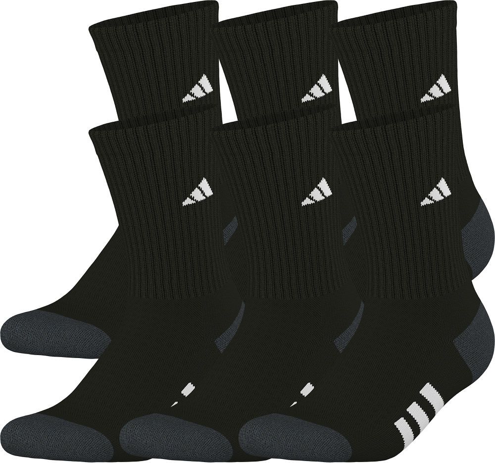 adidas Youth Athletic Cushioned 6-Pack Crew