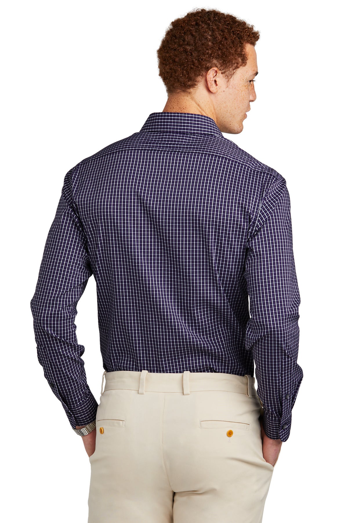 Brooks Brothers Tech Stretch Patterned Shirt. BB18006 Corporate Apparel Shirts & Tops