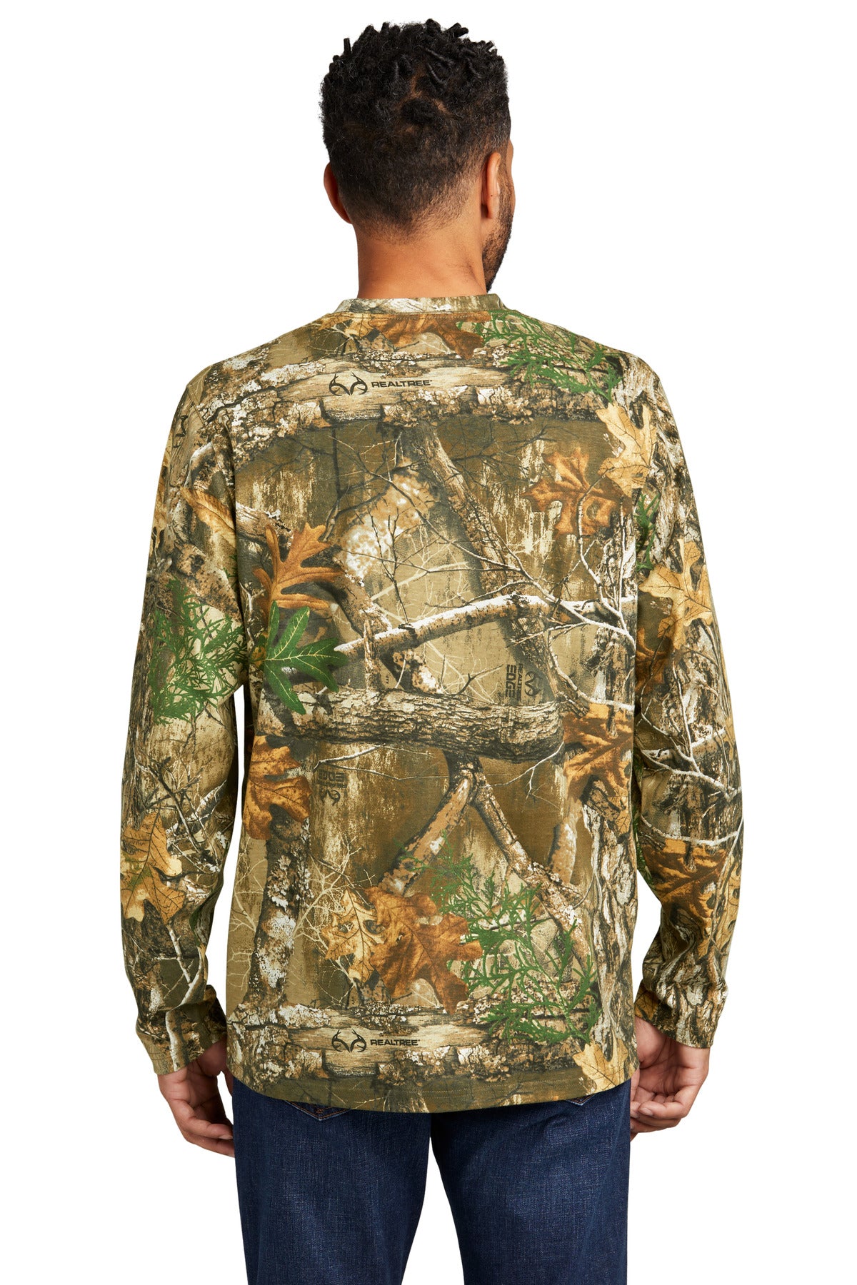 Russell Outdoors Realtree Long Sleeve Pocket Tee. RU100LSP Corporate Apparel Shirts & Tops