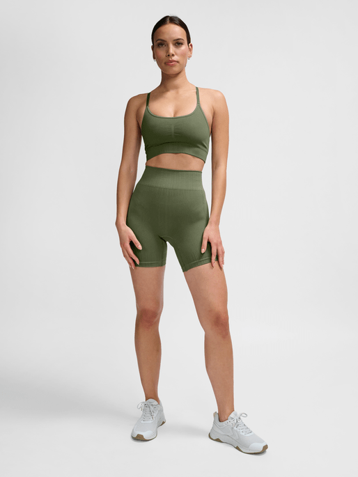 Hummel Women's Mt Define Seamless Scrunch Shorts Womens Apparel Shorts