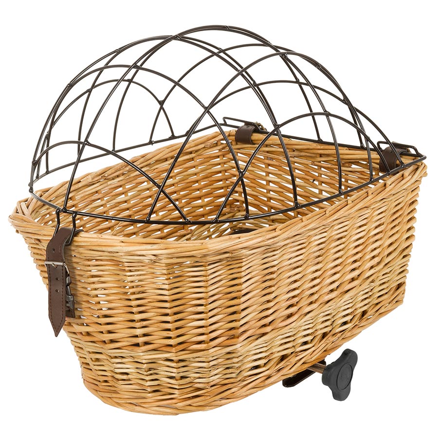 M-Wave Carrier Top Wicker Pet Basket Bicycle Accessories Packs/Racks/Baskets