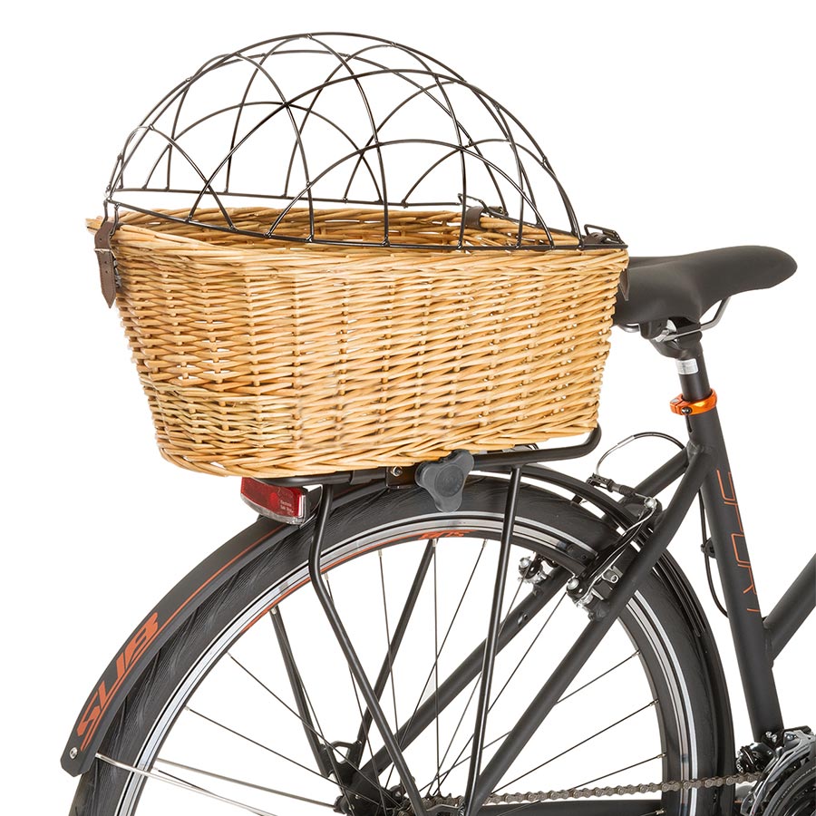 M-Wave Carrier Top Wicker Pet Basket Bicycle Accessories Packs/Racks/Baskets