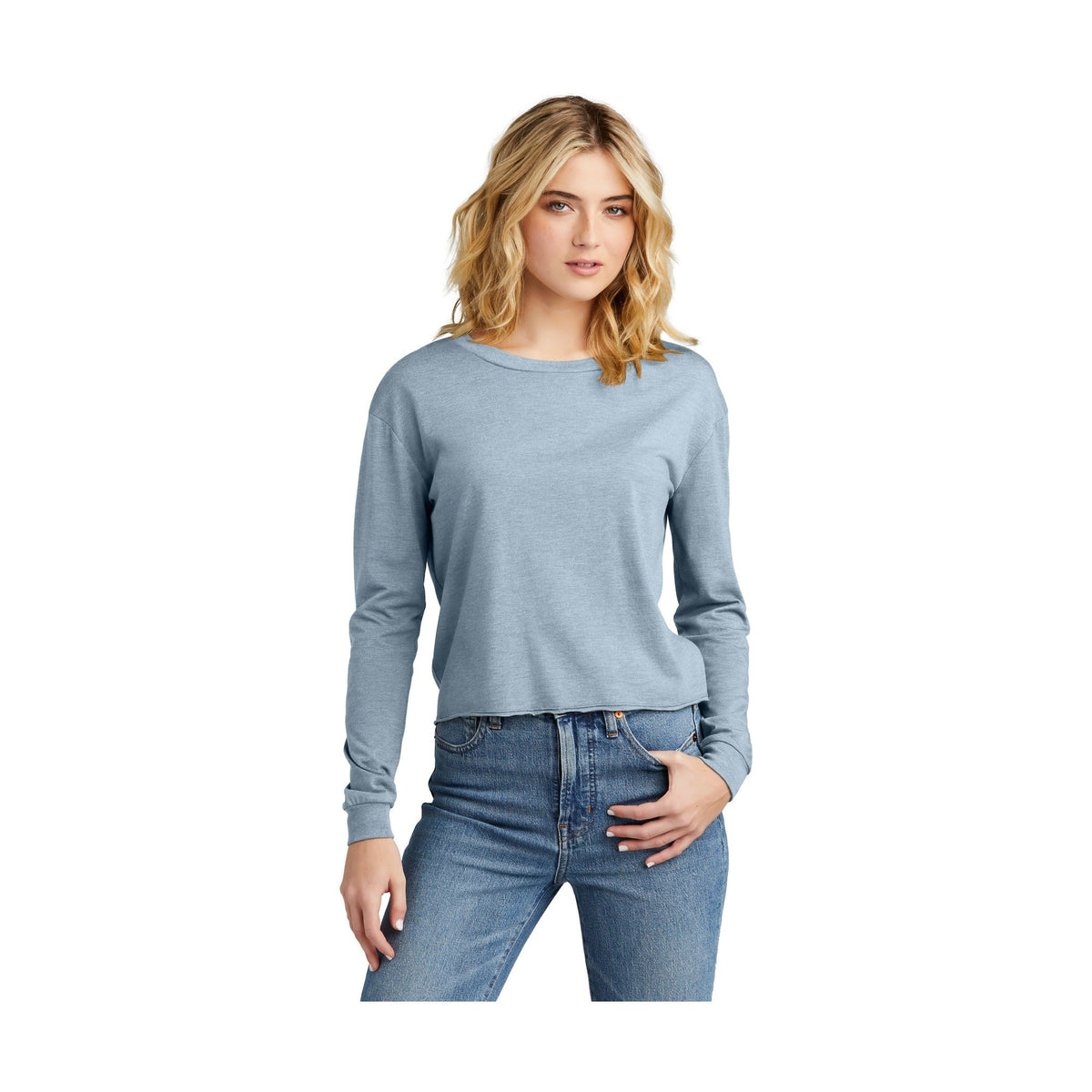 District Women's Perfect Tri Midi Long Sleeve Tee DT141