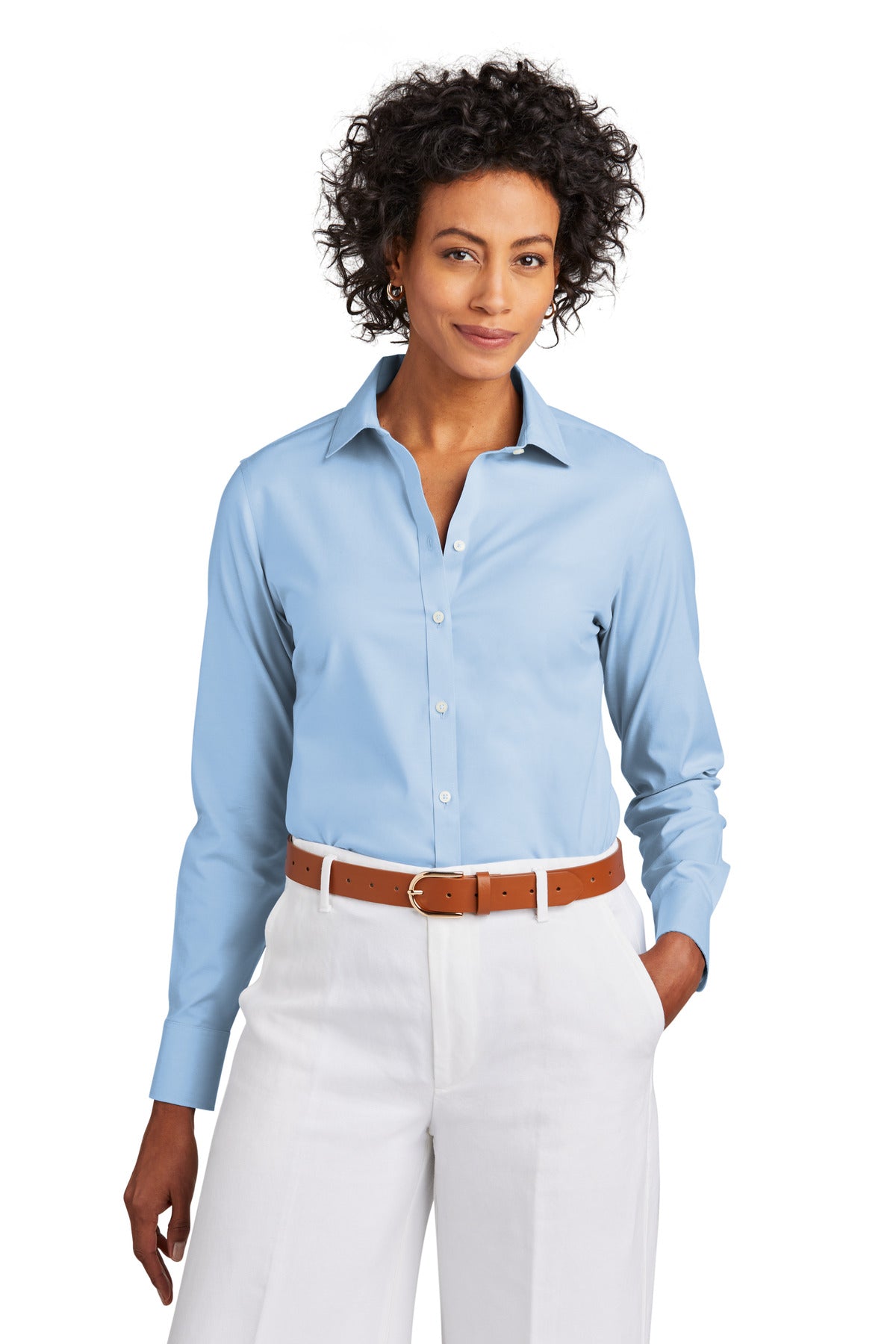 Brooks Brothers Women's Wrinkle-Free Stretch Pinpoint Shirt. BB18001 Corporate Apparel Shirts & Tops