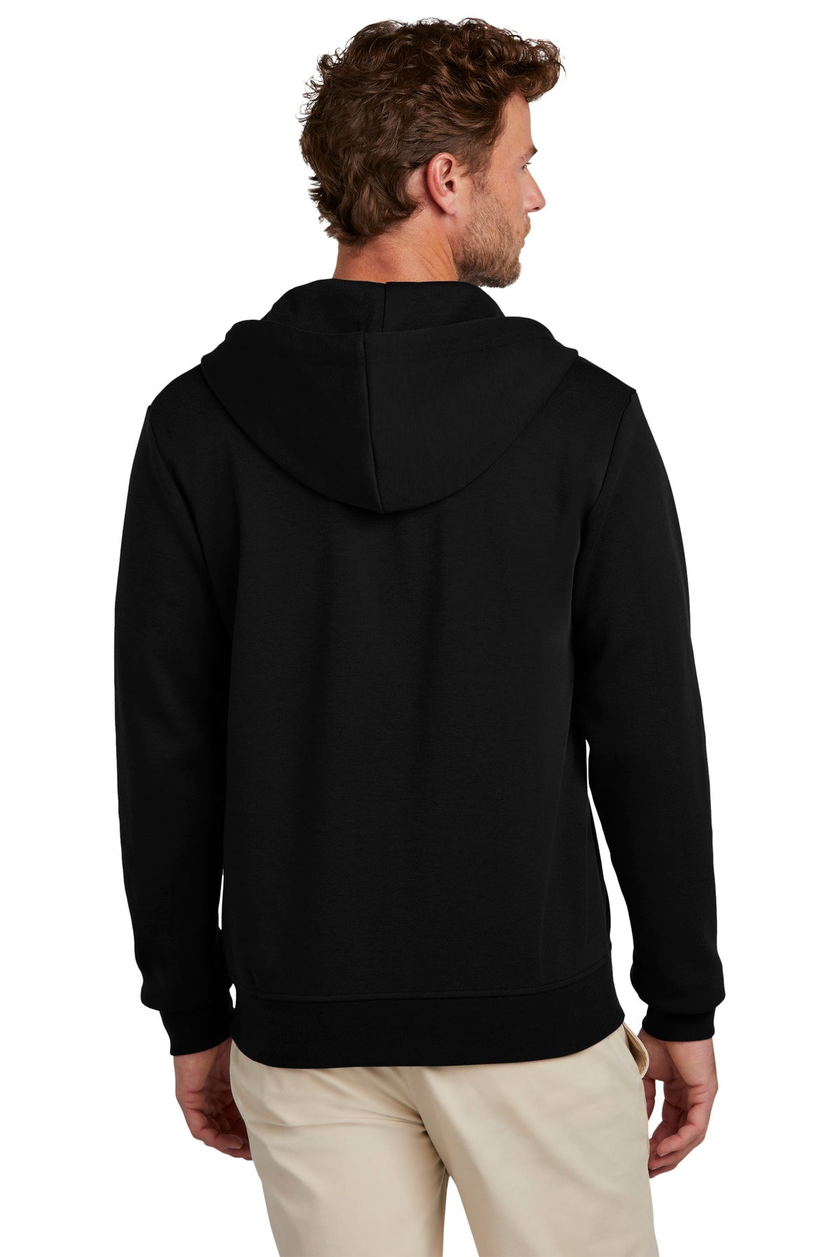 Brooks Brothers Double-Knit Full-Zip Hoodie. BB18208 Corporate Apparel Sweatshirts & Fleece