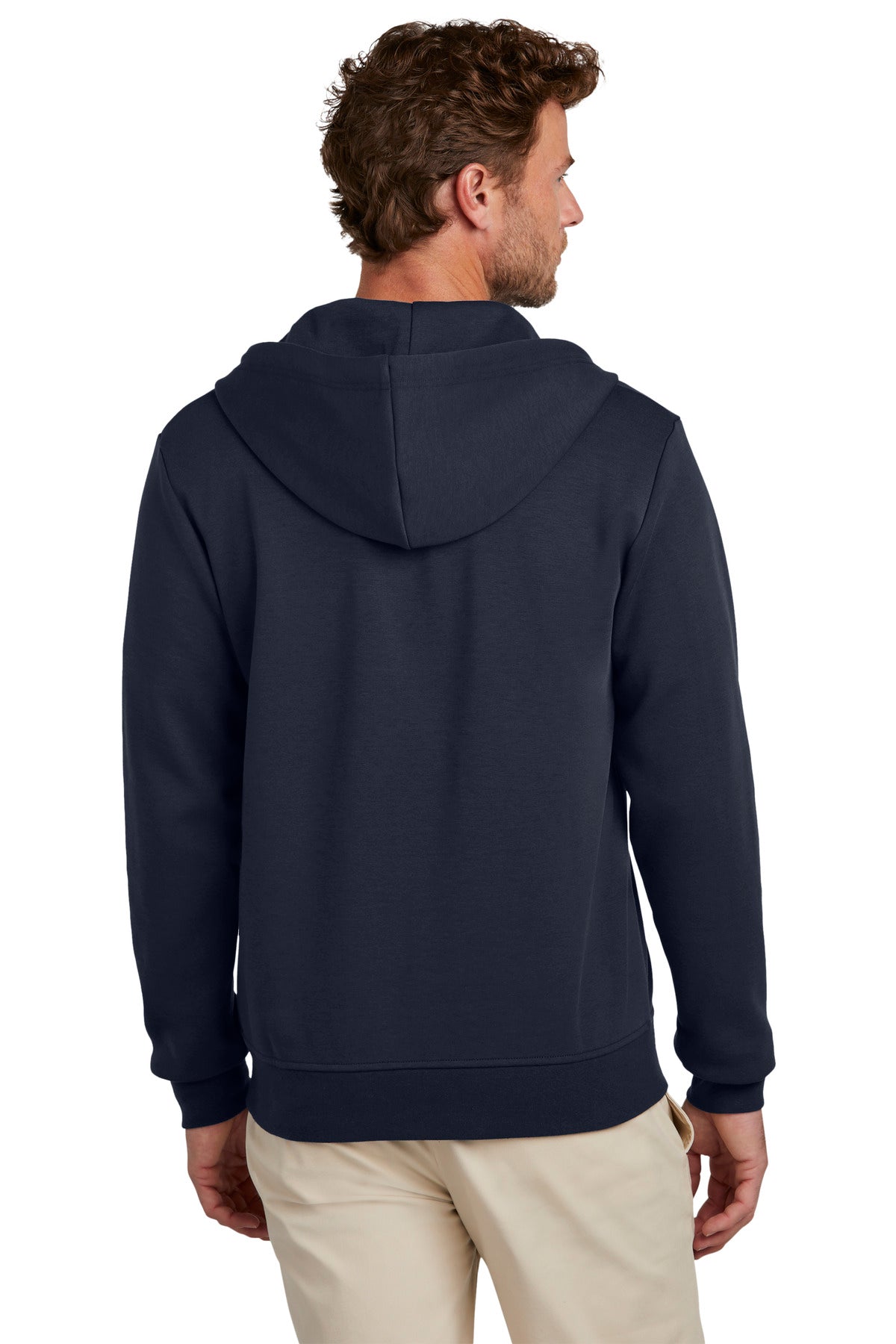 Brooks Brothers Double-Knit Full-Zip Hoodie. BB18208 Corporate Apparel Sweatshirts & Fleece