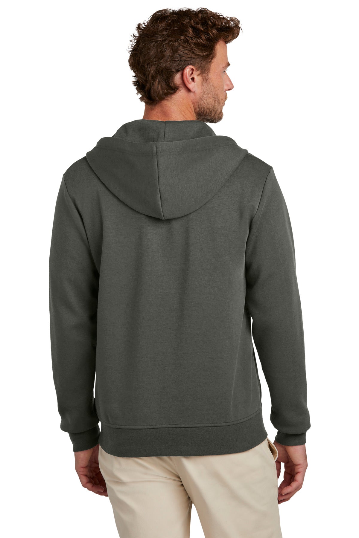 Brooks Brothers Double-Knit Full-Zip Hoodie. BB18208 Corporate Apparel Sweatshirts & Fleece